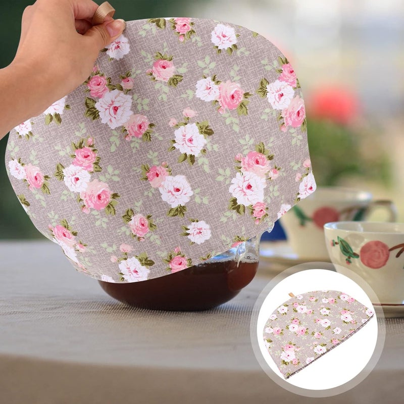 ويوبلز أغطية أكواب شاي بتصميم عتيق، غطاء قطني لكوب الشاي، غطاء إبريق شاي عتيق، غطاء معزول لغلاية الشاي، غطاء إبريق شاي يحافظ على دفء الشاي، مدفأة قهوة للمنزل والمطبخ، غطاء إبريق شاي مزين بالزهور، ألوان متنوعة 4 - Image 2