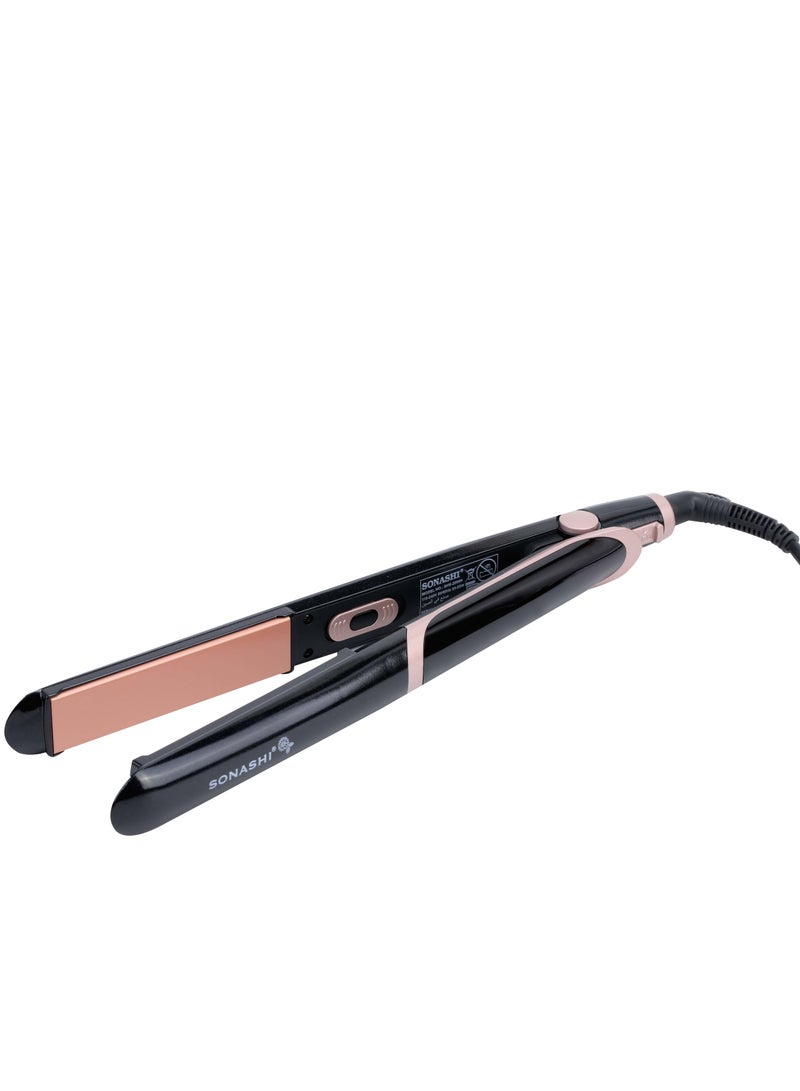 SONASHI Hair Straightener | Plate Floating Function for Efficient Straightening - Adjustable Temperature Settings with Power Indicator | 200 Degree Max Temperature with salon-quality results SHS-2006N Black - Image 3