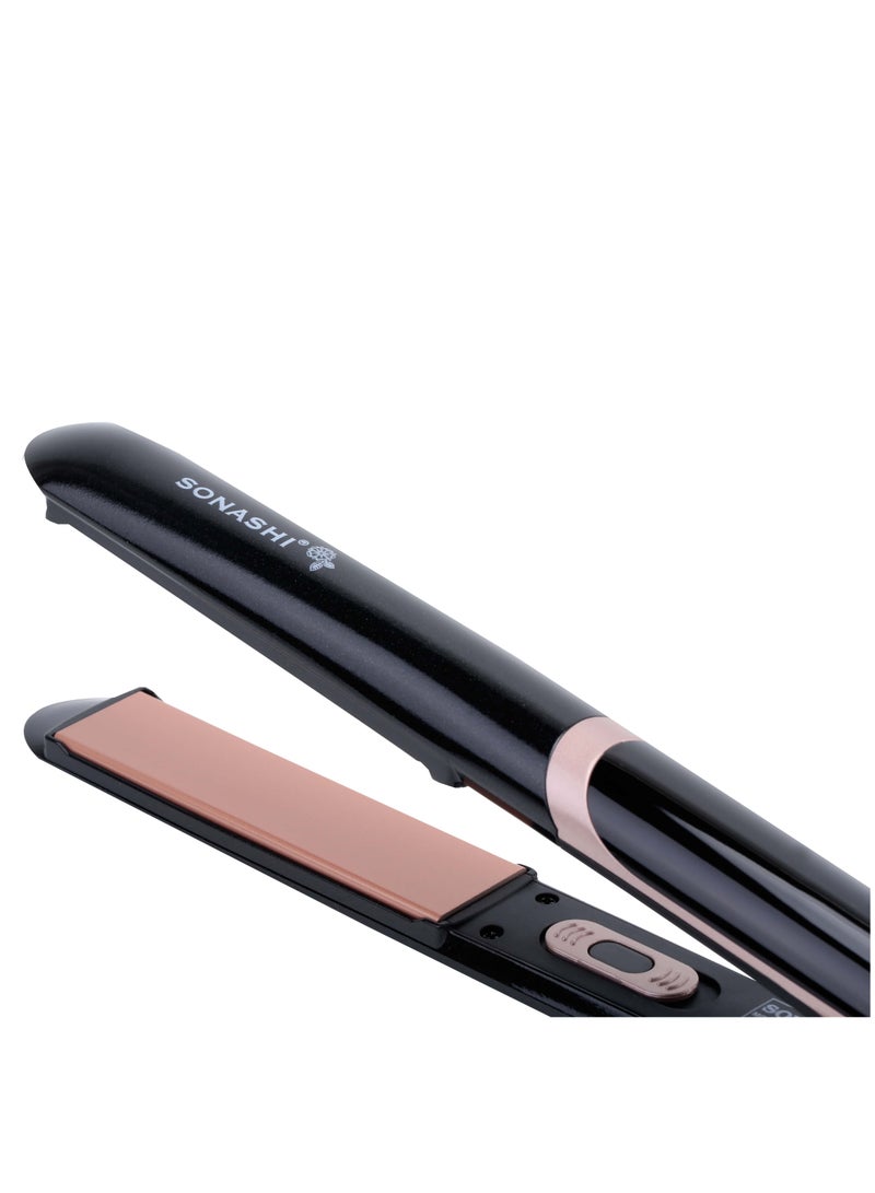 SONASHI Hair Straightener | Plate Floating Function for Efficient Straightening - Adjustable Temperature Settings with Power Indicator | 200 Degree Max Temperature with salon-quality results SHS-2006N Black - Image 5