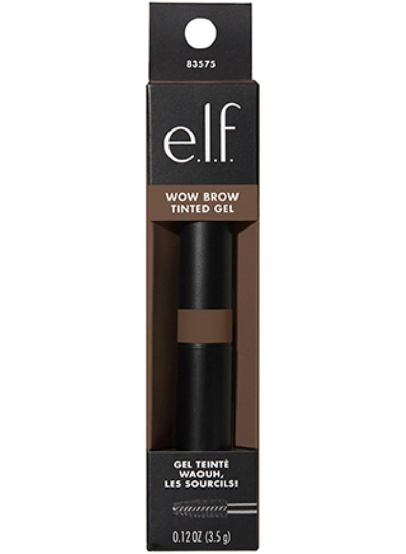 elf Wow Brow Gel, Volumizing, Buildable, Wax-Gel Hybrid, Creates Full, Voluminous-Looking Brows, Locks Brow Hairs In Place, Brunette, Fiber-Infused, 0.12 Oz - Image 4