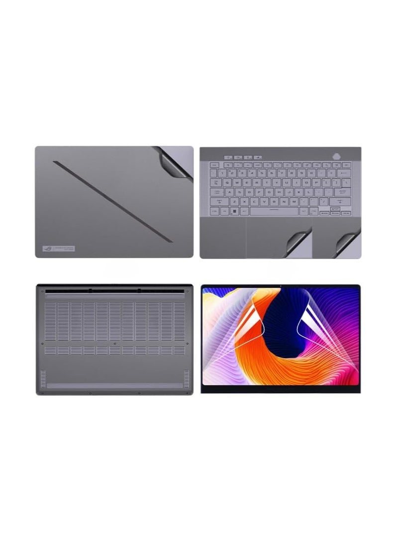 General Laptop Sticker Sleeve Compatible 16-inch ASUS ROG Zephyrus G16 2024 GU605M, Anti-scratch Sticker 3-Sided Laptop Film and HD Film 