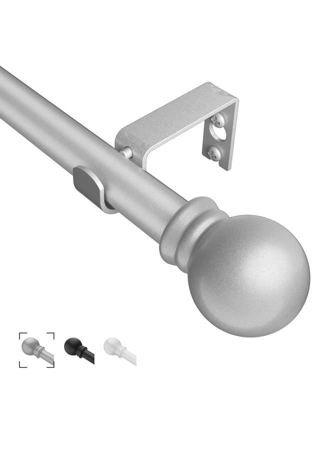Brunttype Curtain Rods for Windows 31"- 62", Decorative Curtain Rod Sliver Adjustable by Splicing, 5/8 inch Small Curtain Rod for Bedroom, Living Room, Kitchen and Outdoors (31", 46", 62") - Image 1