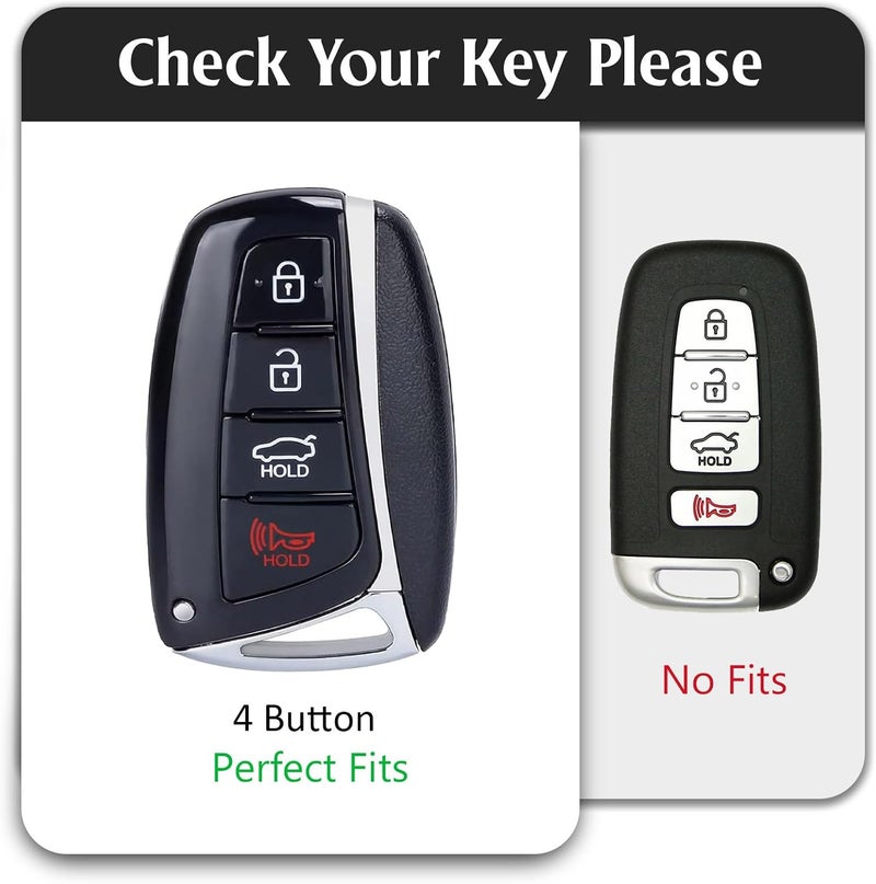 WORCAS TPU Smart Key Fob Case - Black and Gold - Image 2