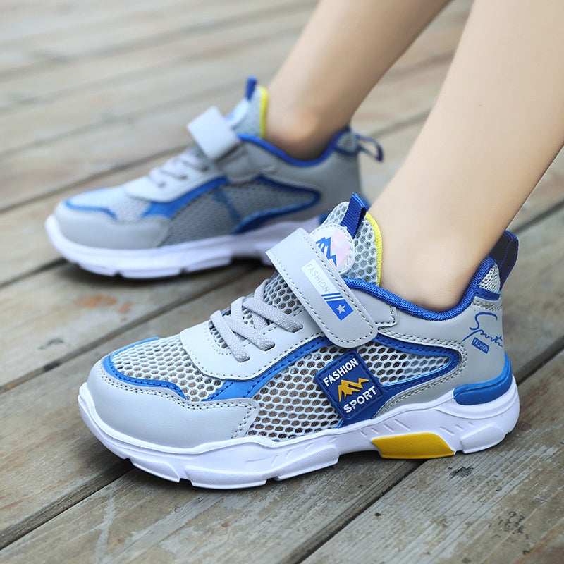 Boys Sandals Summer Mesh Breathable Children'S Torre Shoes Large Children'S Hollow Toe Baotou Boys - Image 1