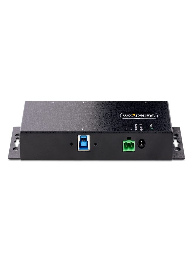 StarTech.com 4-Port Industrial USB 3.0 5Gbps Hub - Rugged USB Hub w/ESD and Surge Protection - DIN/Wall/Desk Mountable USB-A Hub - USB Expander w/Locking Ports, Heavy Duty (5G4AINDNP-USB-A-HUB) - Image 4