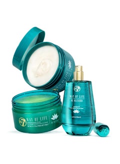 W7 W7 Way of Life Body Gift Set  Nourishing Body Butter Scrub  Oil  Lotus  White Tea Scent 