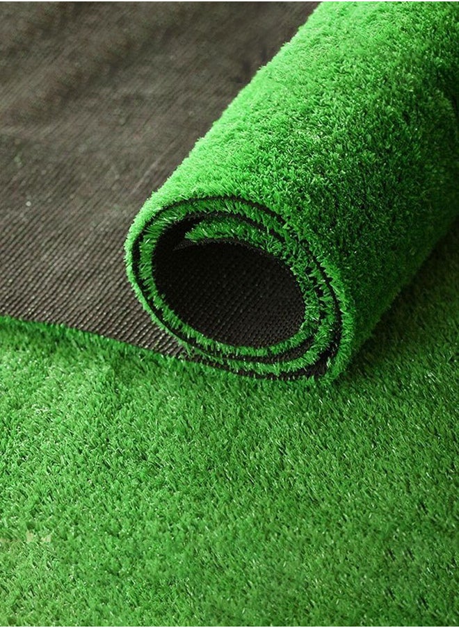 Generic Realistic Artificial Grass Rug – Indoor & Outdoor Dog-Friendly Turf Mat with Drainage Holes & Replaceable Grass Pad,1m*0.5m  Fake Grass Carpet for Garden Lawn Balcony Patio Landscape Decoration  - Image 5