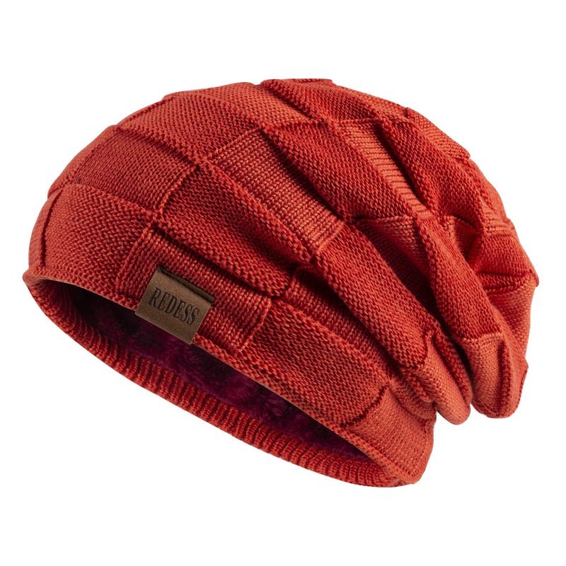 REDESS Beanie Hat for Men and Women Winter Warm Hats Knit Slouchy Thick Skull Cap - Image 1