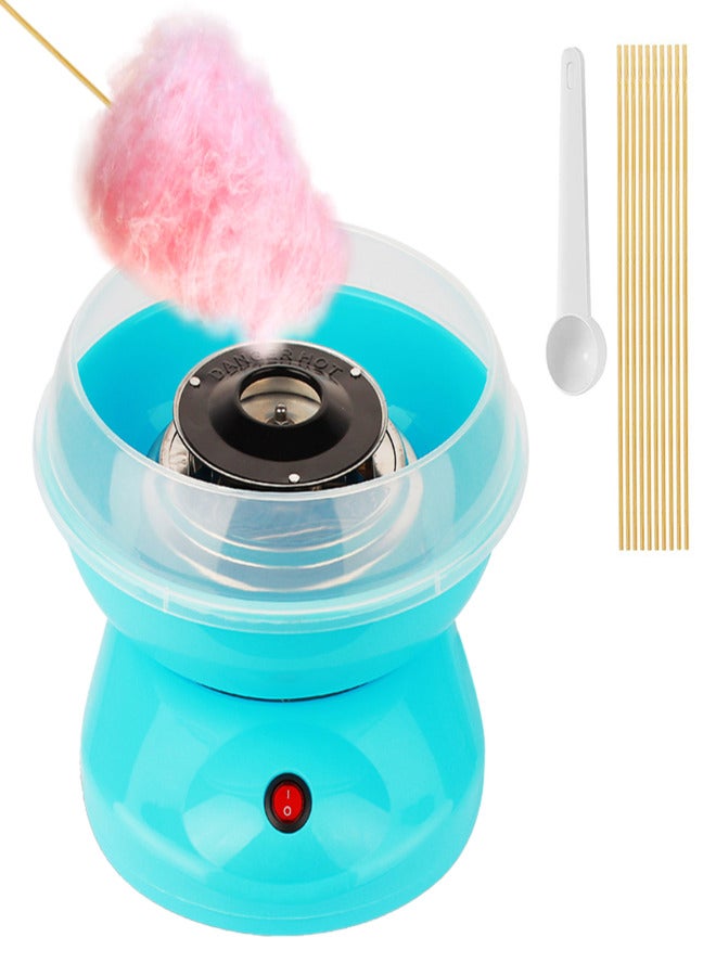 Portable Cotton Candy Machine Desktop Cotton Candy Maker 450W Candy Floss Machine with Splash Prevention Bowl Sugar Scoop 10pcs Candy Sticks for Home Use - Image 1