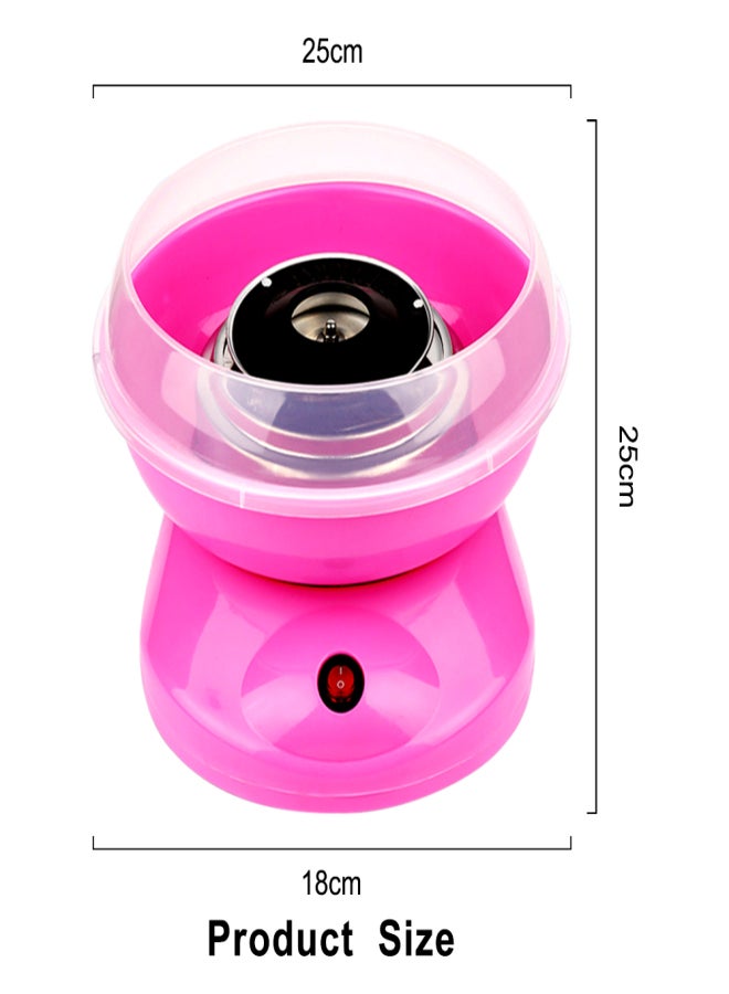 Portable Cotton Candy Machine Desktop Cotton Candy Maker 450W Candy Floss Machine with Splash Prevention Bowl Sugar Scoop 10pcs Candy Sticks for Home Use - Image 4
