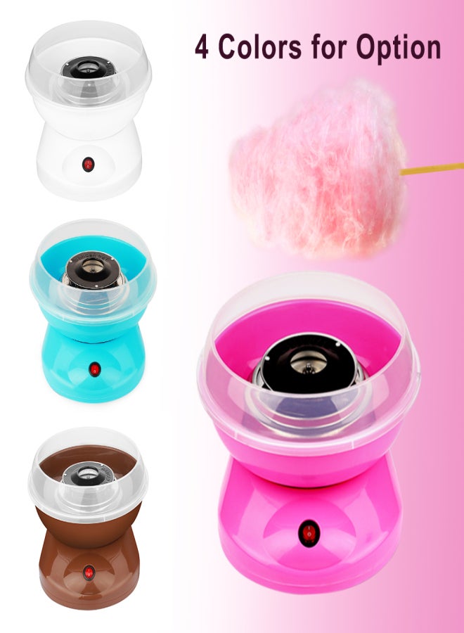 Portable Cotton Candy Machine Desktop Cotton Candy Maker 450W Candy Floss Machine with Splash Prevention Bowl Sugar Scoop 10pcs Candy Sticks for Home Use - Image 3