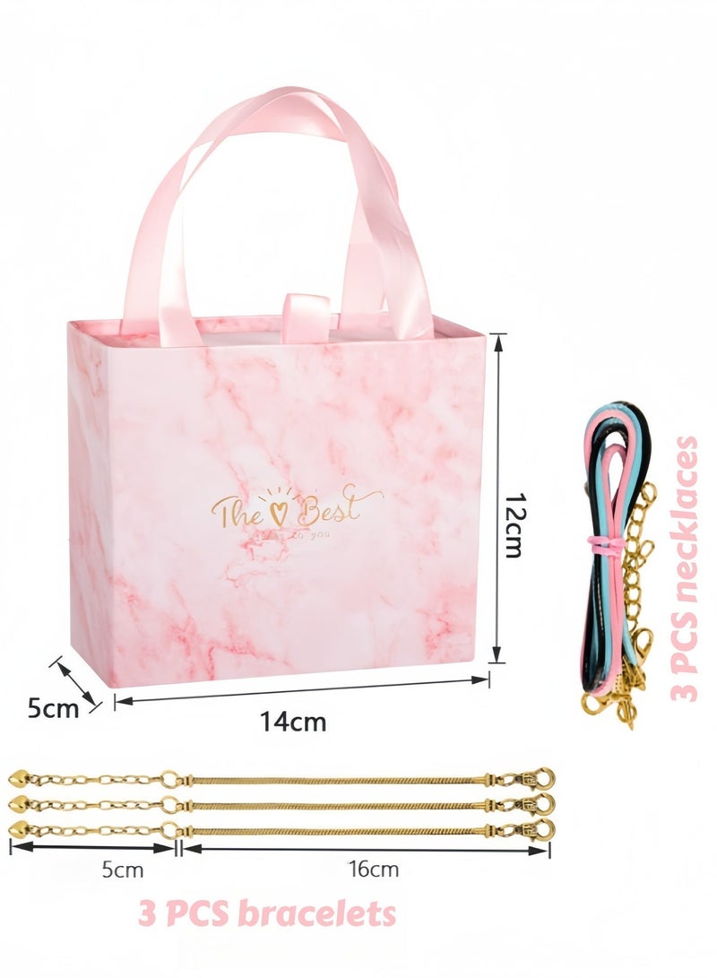 Wish Bracelet Making Kit, 67PCS Charm Bracelet Kit with Jewelry Box, Gift Bag, Charms, Beads and Bracelets for DIY Crafts, Gift for Girls, Kids and Adults - Image 4