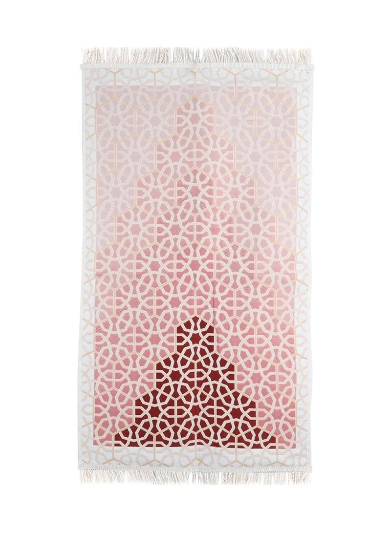 MANASEK Prayer mat padded from Manasek a popular local brand – prayer mat lined with 100% polyester with 3D embroidery with bag - Luxurious and elegant design suitable for gifting - 70X120  - Image 1