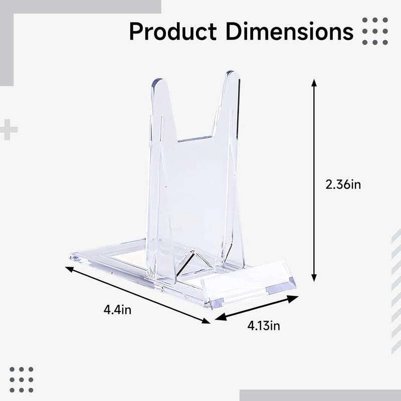 Clear Acrylic Easels, 20-Pack Book Stands, Holders - Image 4