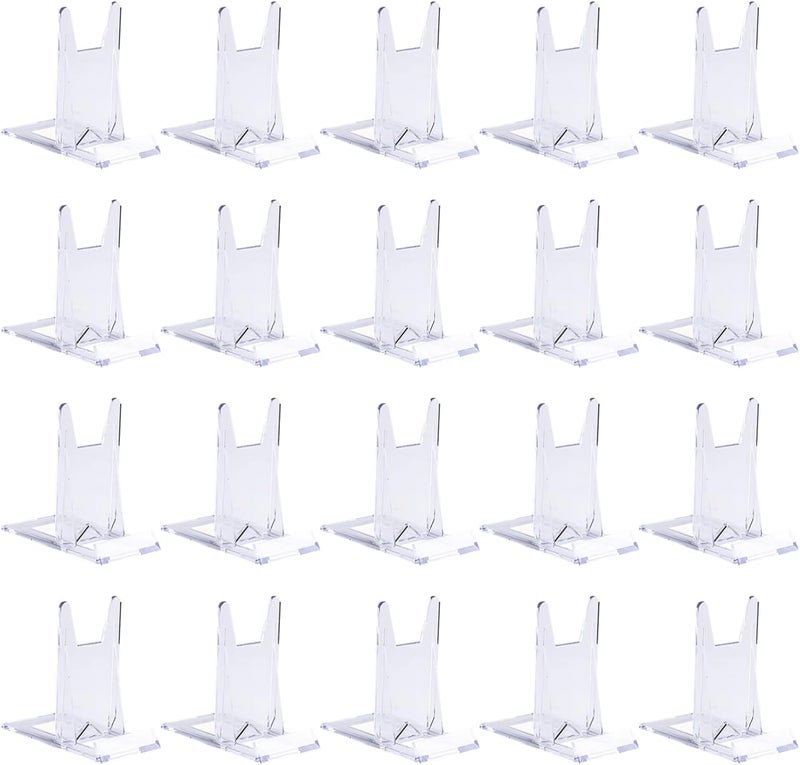 Clear Acrylic Easels, 20-Pack Book Stands, Holders - Image 1