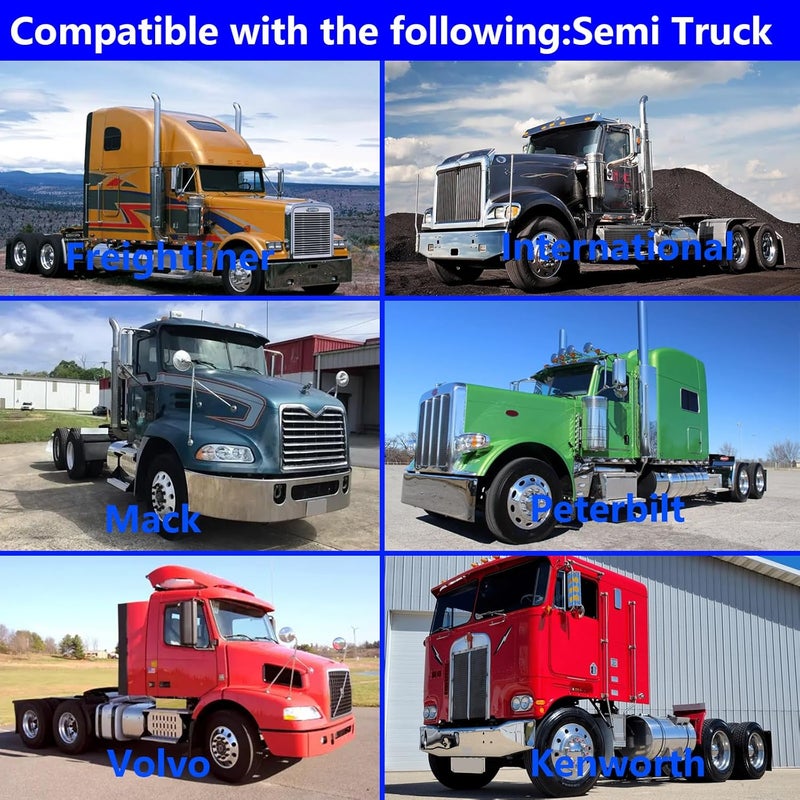 GaeaAuto 24"x24" Stainless Steel Quarter Fender Set Mud Flap Hangers with Single Bolt Mounting Brackets Fit for Semi Truck Trailer, 2PCS - Image 5