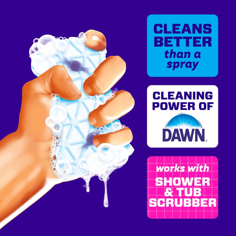 Mr Clean Mr. Clean Magic Eraser Sponge, Bathroom, Shower, Tub Cleaner, Soap Scum Remover, Bathroom Cleaning Supplies, Dawn Cleaning Power with Lavender Scent, Shower & Tub, 8ct - Image 3