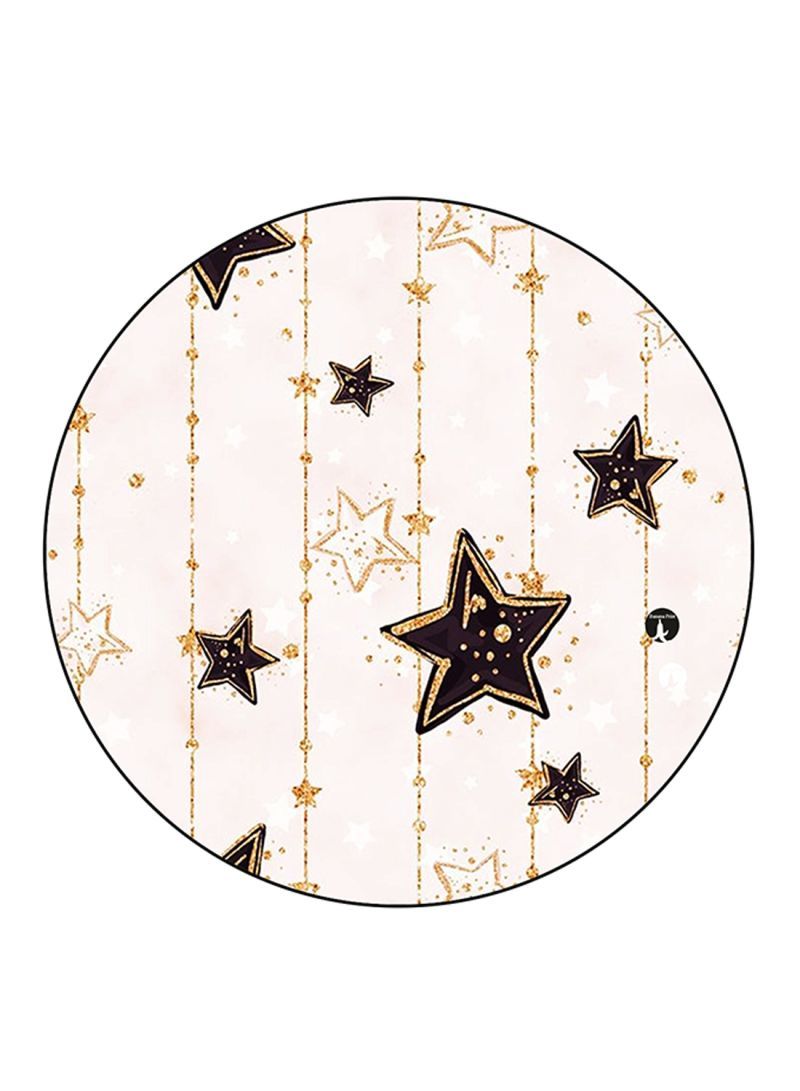 RKN Stars Printed Fridge Magnet Round  Multicolour - Image 2