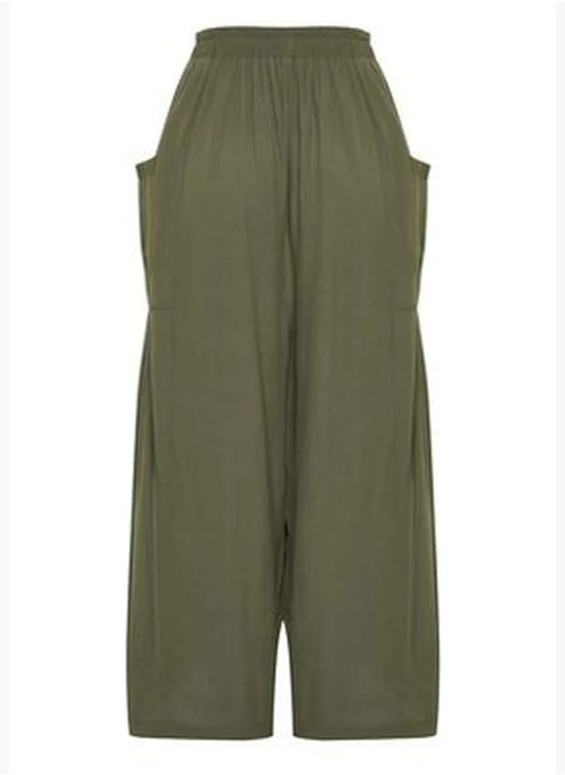 trendyol Khaki Woven Trousers TBESS24PL00007