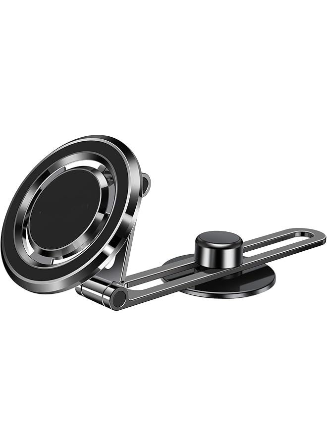KASTWAVE Magnetic Phone Mount For Tesla Motors,Compatible All Phones,Folding And Sliding Design,Ultra-Strong Magnetic Grip (Black) - Image 1