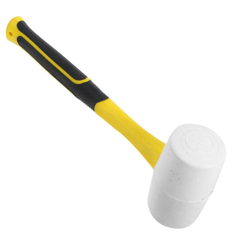 500G Fiberglass Handle Rubber Mallet Non Slip Flooring Installation Woodworking Tool - Image 2