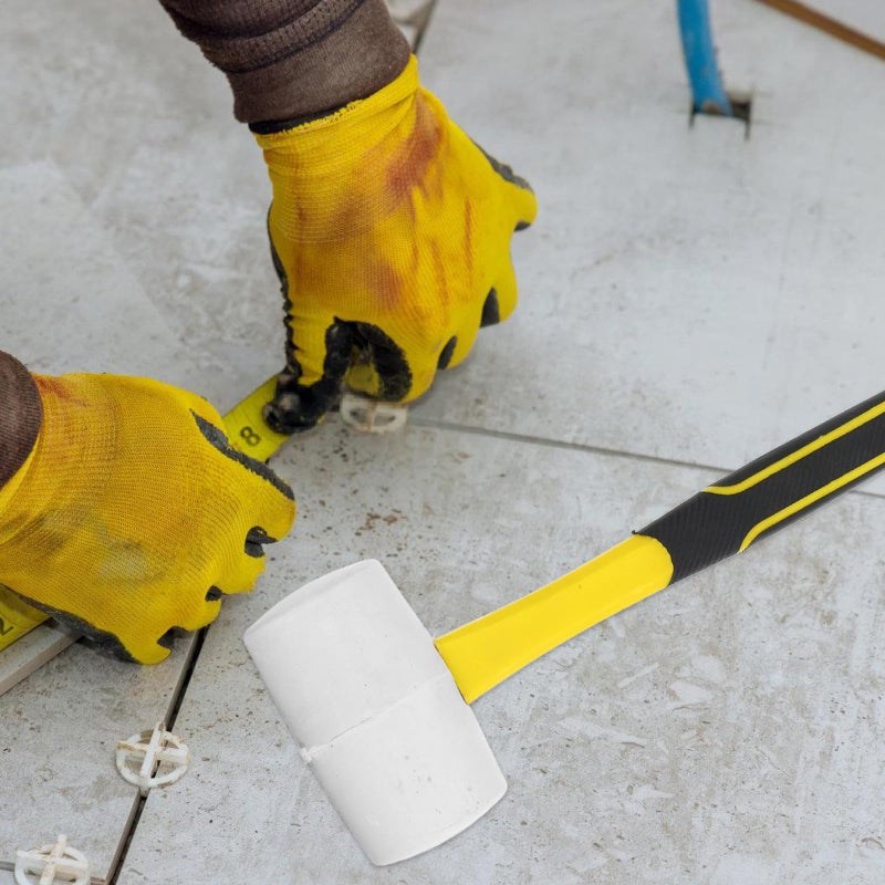 500G Fiberglass Handle Rubber Mallet Non Slip Flooring Installation Woodworking Tool - Image 5