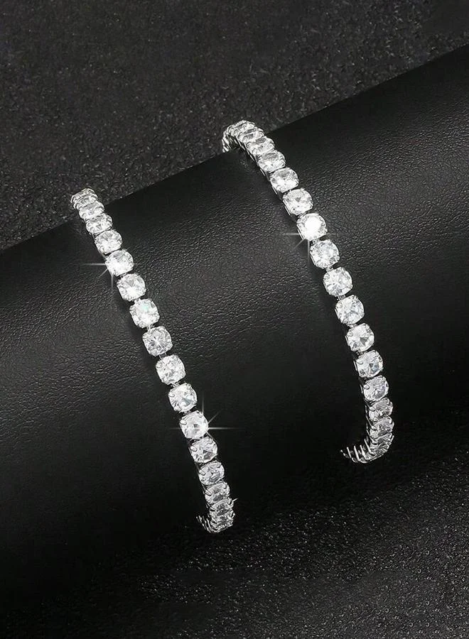 تايك تو Take Two Set of 2 - Embellished Link Tennis Braceletâ€Œ