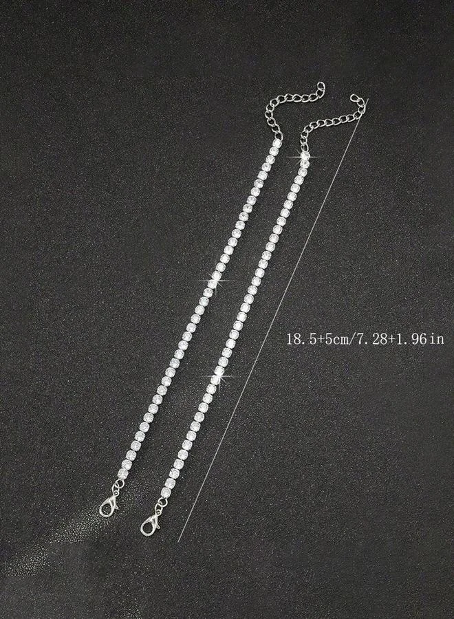 تايك تو Take Two Set of 2 - Embellished Link Tennis Braceletâ€Œ