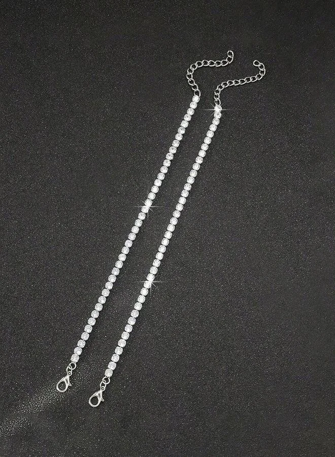تايك تو Take Two Set of 2 - Embellished Link Tennis Braceletâ€Œ