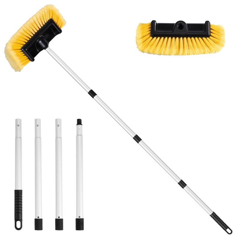 Ordenado 62" Car Wash Brush with Long Handle, Soft Bristle Car Cleaning Brush Supplies, Snow Brushes for Washing Exterior, Cars Washing Brushes Scratch-Free Wash Mop Kit, Universal for RV Truck SUV - Image 1