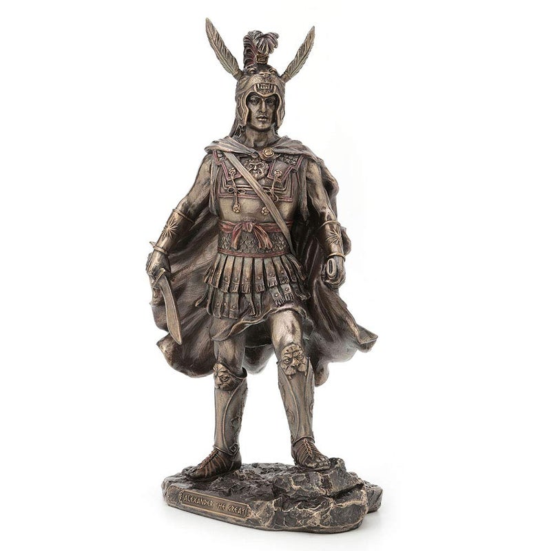 فيرونيز ديزاين Veronese Design 12 In Alexander the Great Bronze Bronze Finish Greek Roman Warrior تمثال - Image 2