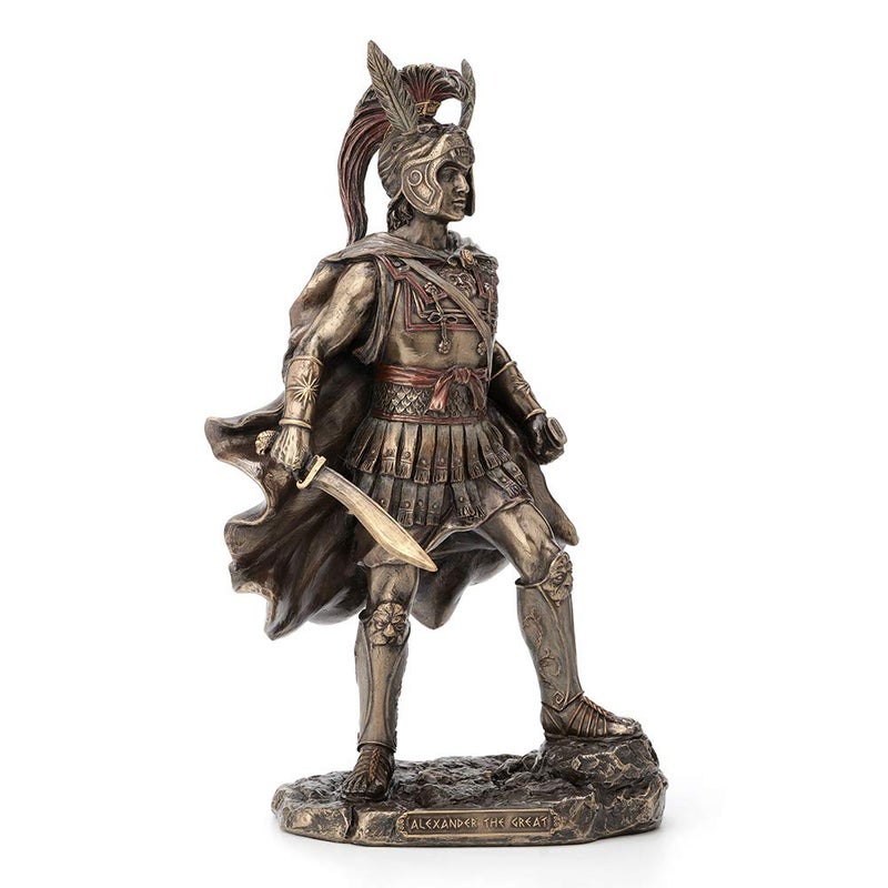فيرونيز ديزاين Veronese Design 12 In Alexander the Great Bronze Bronze Finish Greek Roman Warrior تمثال - Image 1