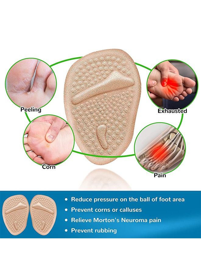 أحذية عالية الكعب وسادة وسادة 4 أزواج من النعال المضادة للانزلاق قابلة لإعادة الاستخدام نفطة - Image 2
