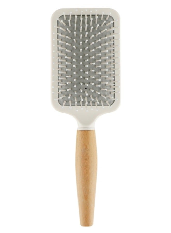 Happy Home Detangling Hair Brush with Bamboo Handle for Men and Women for All Hair Types  - Image 1