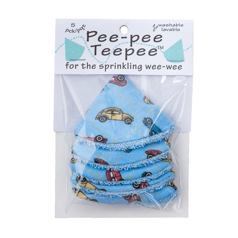 Beba Bean Pee-Pee Teepee Cellophane Bag Blue Cars - Image 2