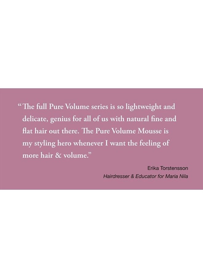 Maria Nila Pure Volume Shampoo, 11.8 Fl Oz / 350 ml, Vitamin B5 Gives Volume to Thin & Fine Hair, 100% Vegan & Sulfate/Paraben free  - Image 2