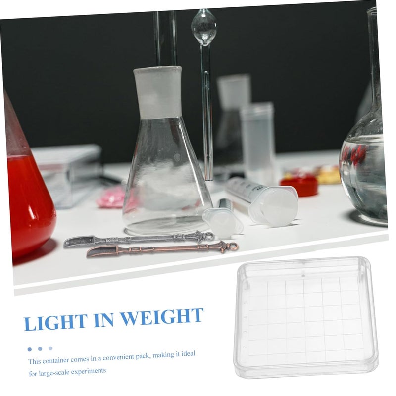 10Pcs Clear Square Petri Dishes With Lids For Microbiology Laboratory Culture - Image 5