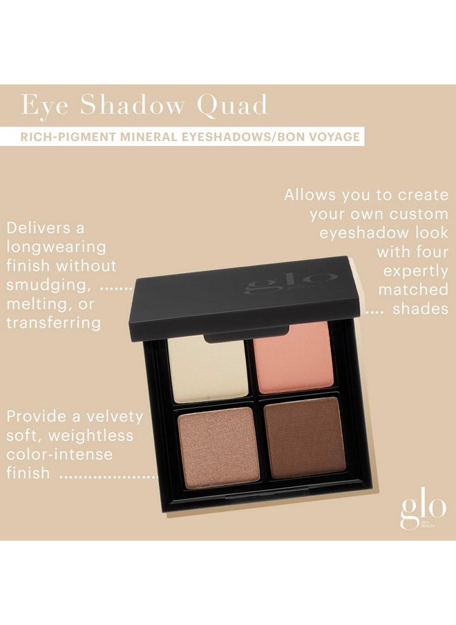 Glo Skin Beauty Eye Shadow Quad Four Expertly Matched Shades For A Custom Eye Statement (Bon Voyage)  - Image 2