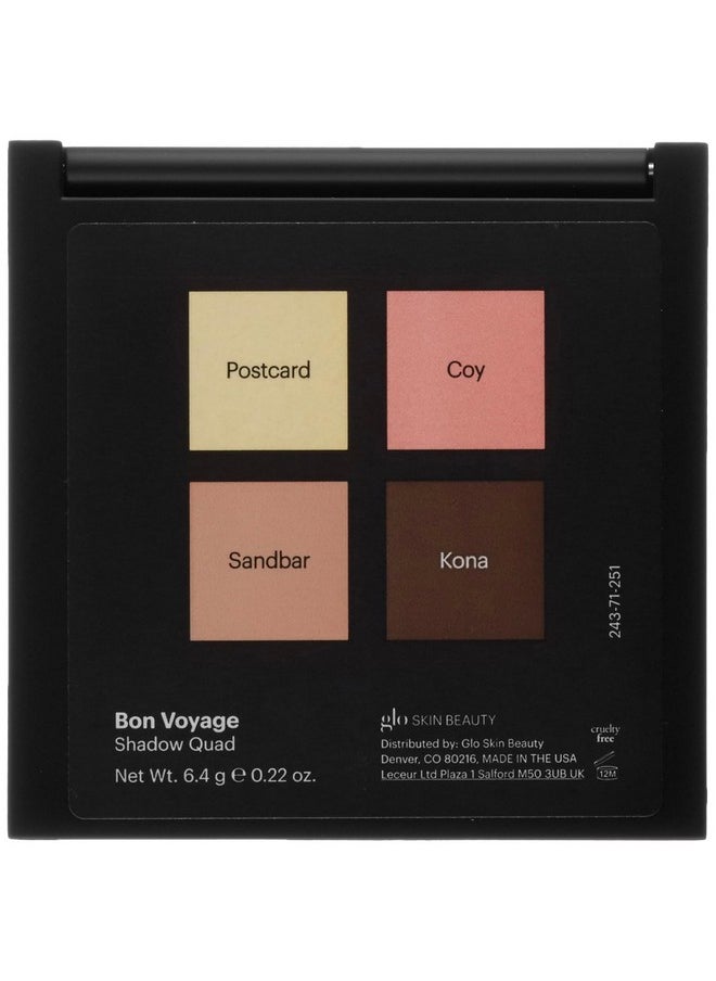 Glo Skin Beauty Eye Shadow Quad Four Expertly Matched Shades For A Custom Eye Statement (Bon Voyage)  - Image 4