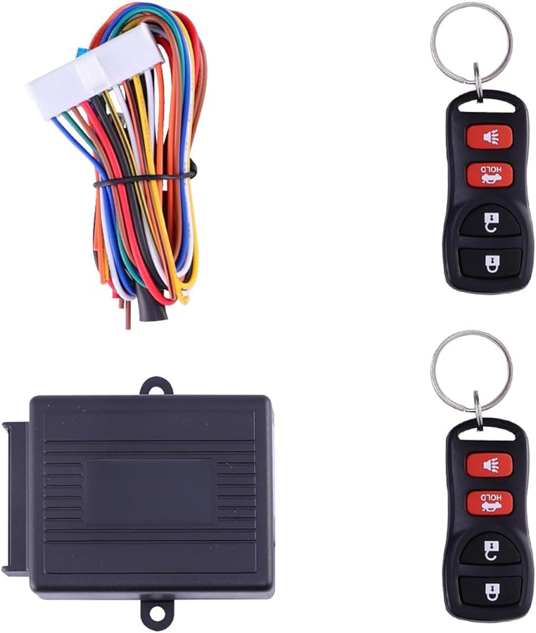 Vehicle Security System with Keyless Entry Remote Control and Central Locking - Image 1