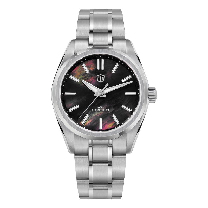 watchdives WD0003C Elementum Original Design Men Watch VH31 Sweep Second Quartz Watch 36mm Sapphire Crystal Luxury Wristwatch 100m Waterproof Black Mop - Image 2
