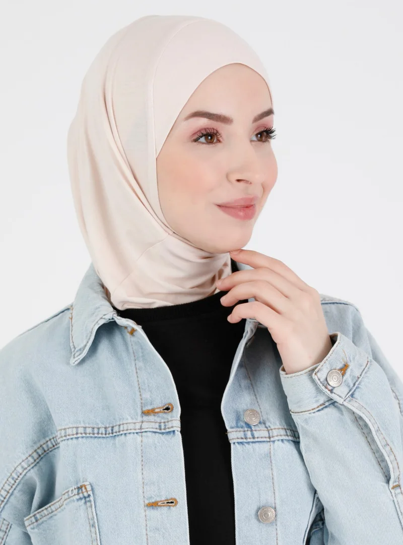 Ecardin Plain Logo Hijab Hf - Premium Sports Daily Headscarf Ready Comfortable Hijab Hijab Bonnet