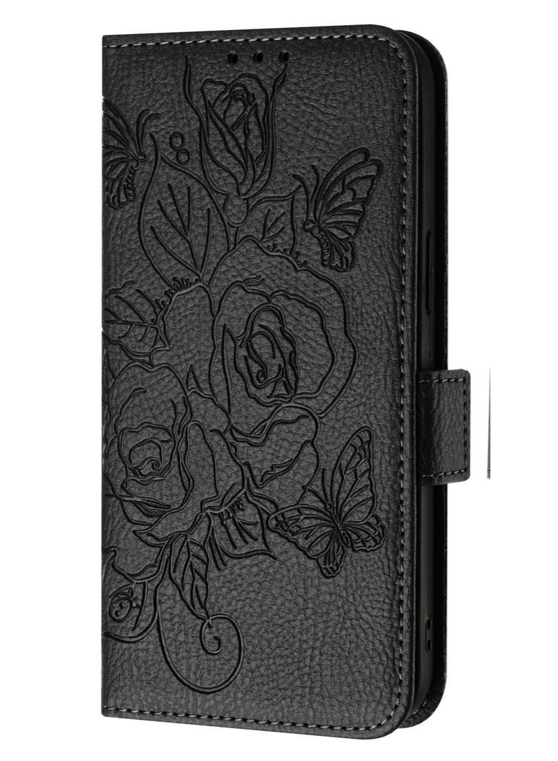 Wallet Flip Case with Floral Embossed Design for (Samsung A14 A52 A53 A54) - Image 2