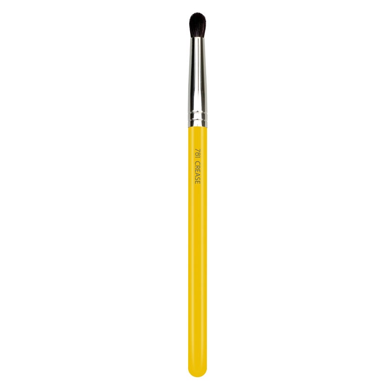 Bdellium Tools Professional Makeup Brush - Studio Series 781 Crease - With Mix of Soft Synthetic & Natural Fibers, For Eye Crease (Yellow, 1pc) - Image 3