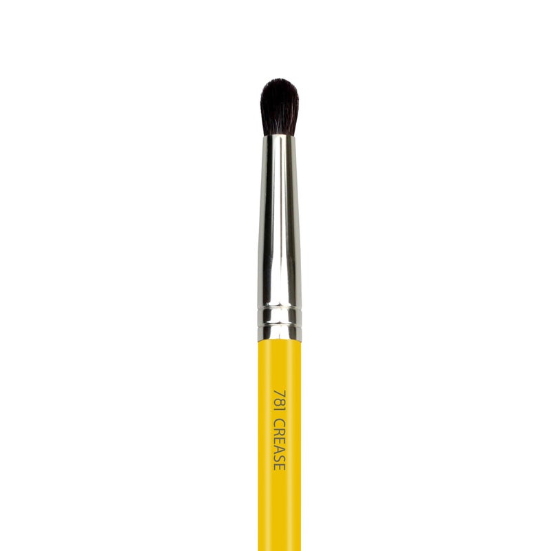 Bdellium Tools Professional Makeup Brush - Studio Series 781 Crease - With Mix of Soft Synthetic & Natural Fibers, For Eye Crease (Yellow, 1pc) - Image 2