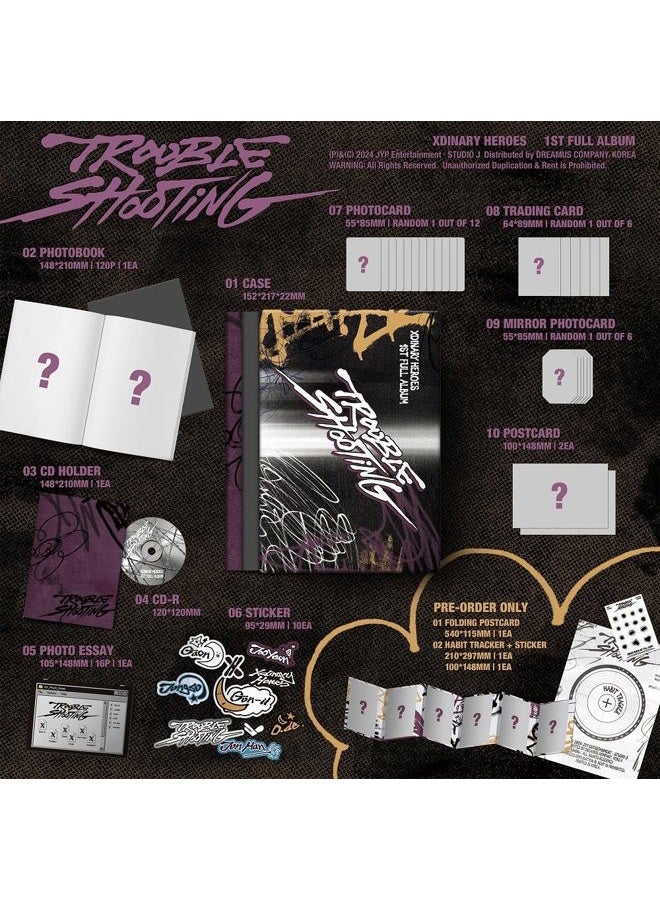Dreamus Xdinary Heroes - 1st Full Album Troubleshooting CD+POB (2 versions SET), JYPK1808 - Image 3
