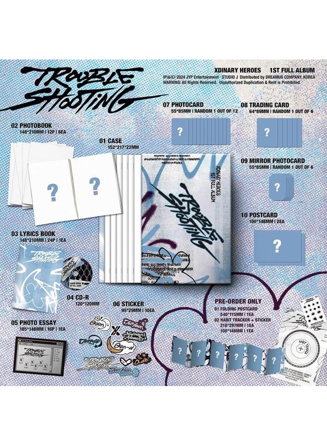 Dreamus Xdinary Heroes - 1st Full Album Troubleshooting CD+POB (2 versions SET), JYPK1808 - Image 2