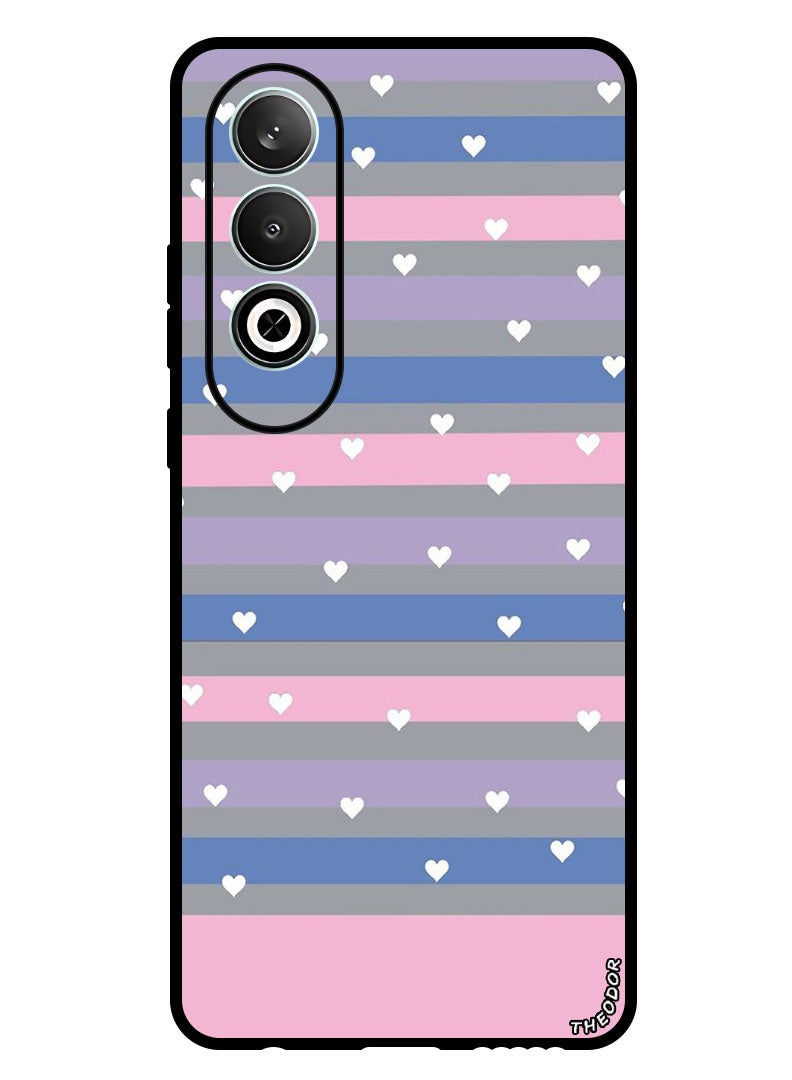 Theodor Protective Case Anti Scratch Shock Proof Bumper Cover For Oppo K12 Small Hearts and Lines - Image 1