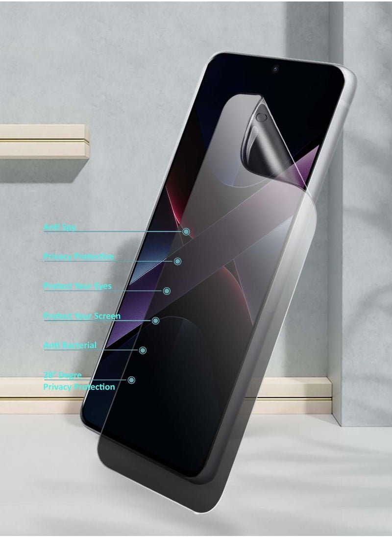 Yesido Xiaomi Poco X7 Pro 5G 2025 Yesido Premium Hydrogel Anti Spy / Anti Privacy Film Thin and Flexible Screen Protector (MSHFMP) - Clear  - Image 3