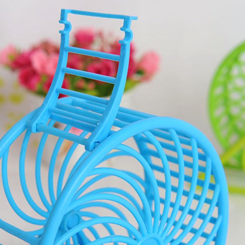 3pcs Hamster Wheel Set with Holder, Plastic Pet Exercise Running Wheels for Hamsters Small Animals, Suitable for Cage Play and Activity Random Color - Image 4